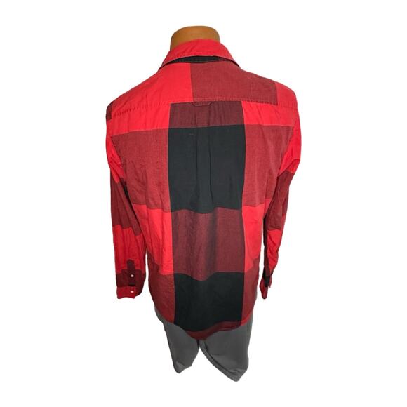 Hurley Mens Red and Black Button Down Shirt, Large, Pre-owned - Picture 2 of 6